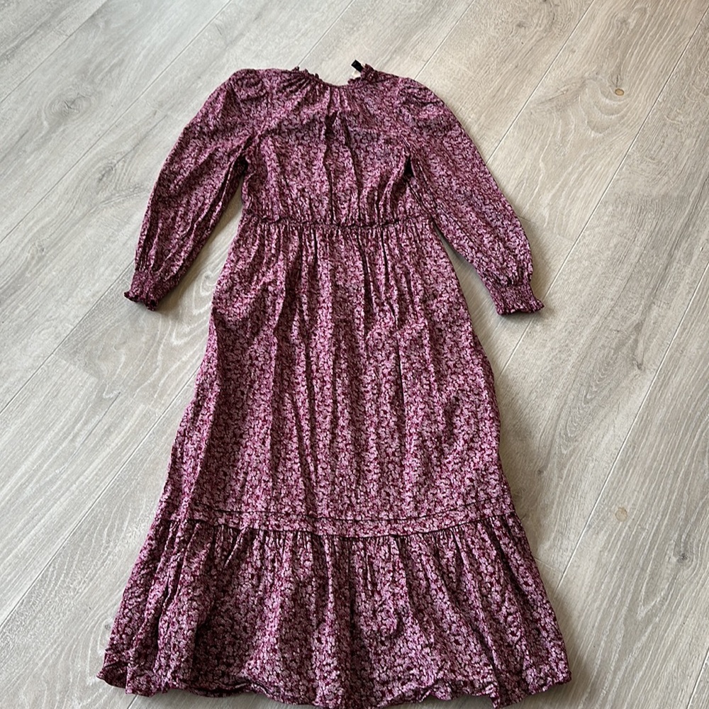 UNIVERSAL THREAD FLORAL RUFFLE DETAIL MAXI DRESS - Picture 2 of 4